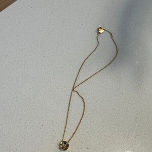 Coach Gold Floral Pendant Necklace